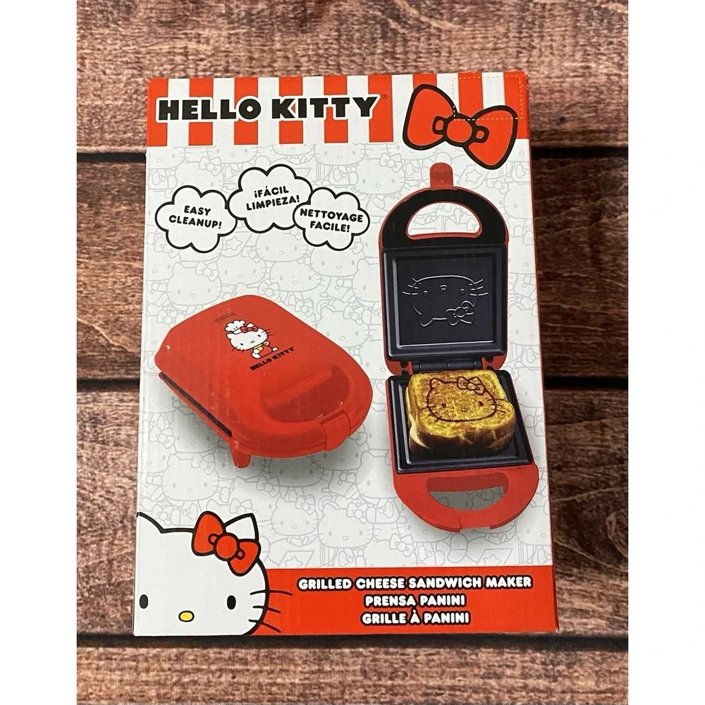 Hello Kitty Grilled Cheese Maker Non-Stick Sandwich Press Uncanny Brands New